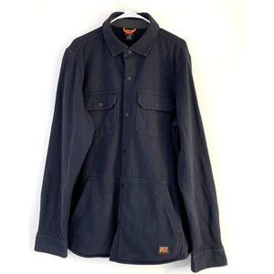 Timberland Pro Men’s Shaket Shirt Jacket Size LT 5978 Mill River Dark Navy EUC